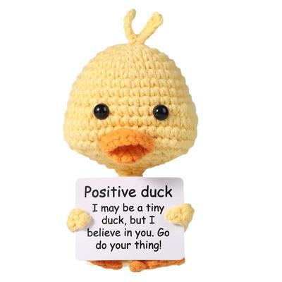 Handmade Crochet Positive Energy Pumpkin, Potato, Cucumber, and Shark Yarn Dolls