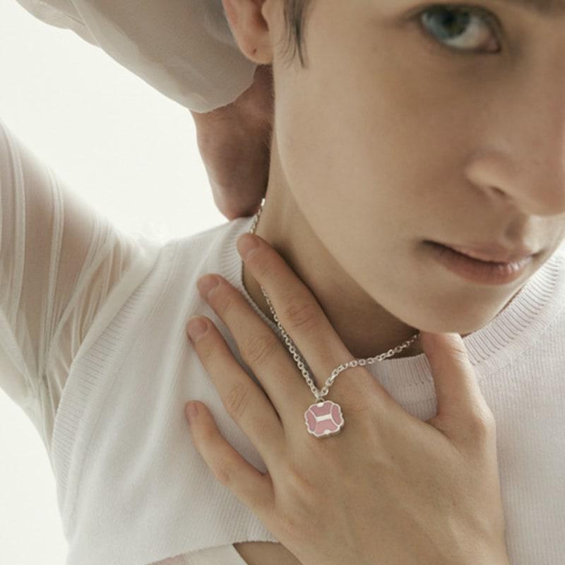 

MOI studio # Moi 4st Flower Jang-seok Neclace_12 BLACK