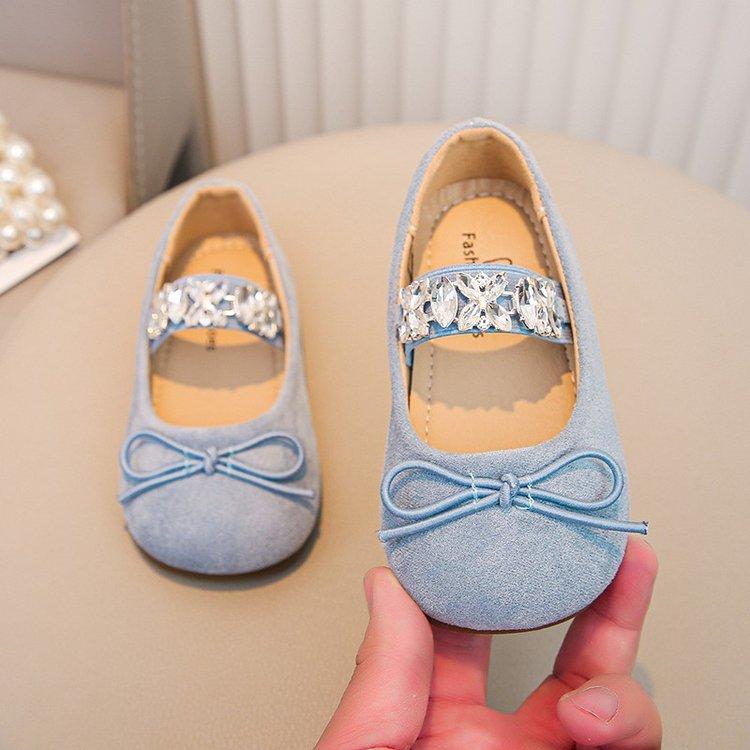 Baby Shoes, Princess Shoes, New Spring and Autumn Soft-soled Leather Shoes, Slip-on Loafers for Little Girls, Children's Single Shoes
