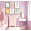 6Pcs Colorful Bible Verse Canvas Wall Art Christian Girls Education Posters Prints Children's Bible Pirational Quote Wall Decor Pictures for Nursery