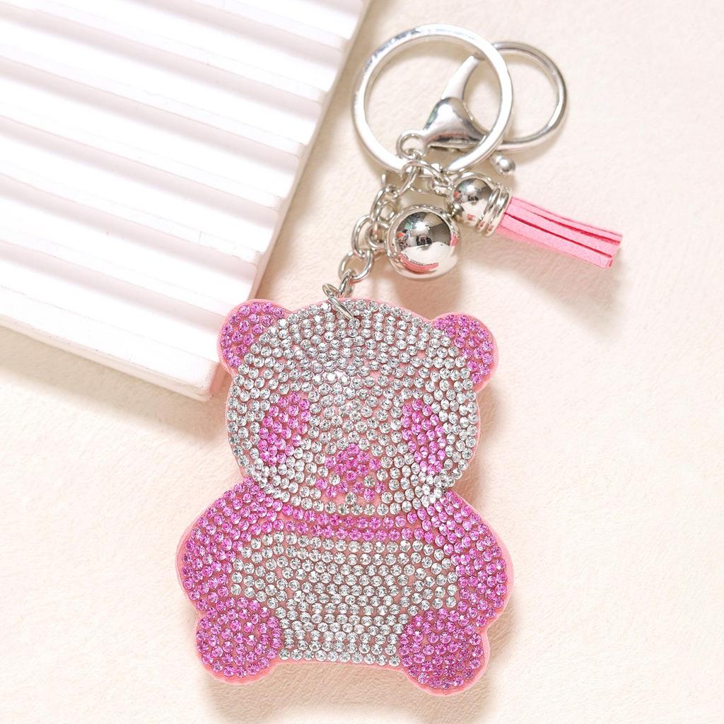 Creative Panda Keychain: Cute Cartoon Bag Accessory with Tassel Pendant