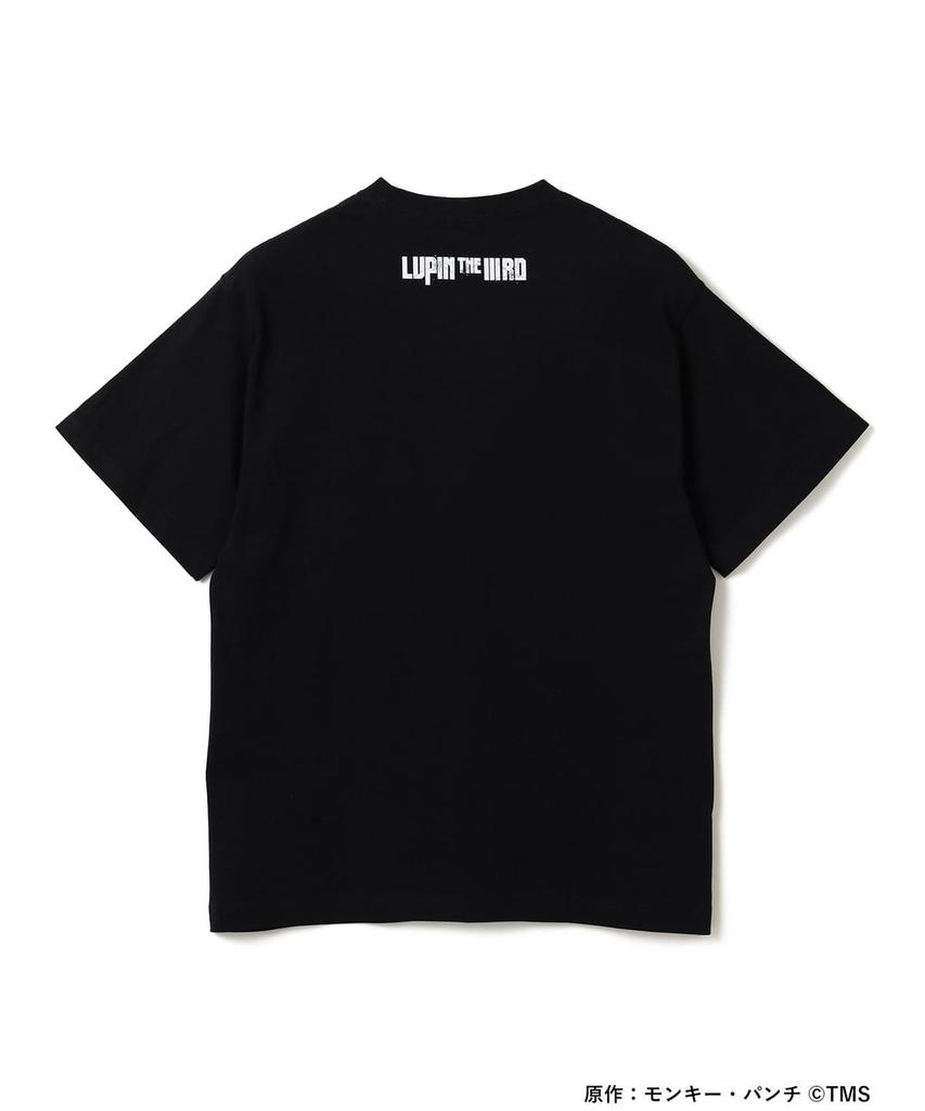 BEAMS MANGART Lupin III Silhouette T-Shirt Black Anime Japan Streetwear