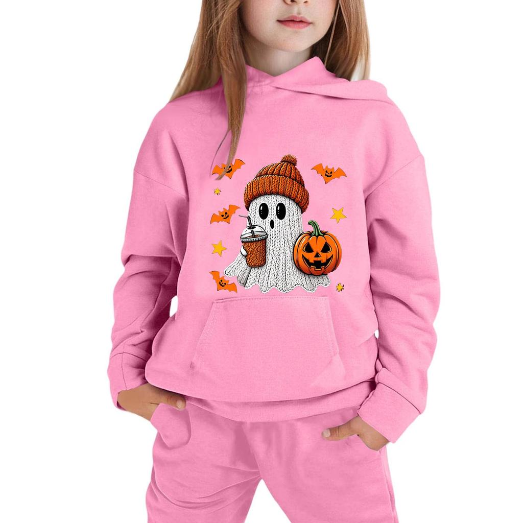 Children's Hoodie with Halloween Print for Casual Wear