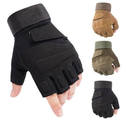 Gants demi-doigts antidérapants pour le camping et le fitness en plein air Gants tactiques résistants aux coupures