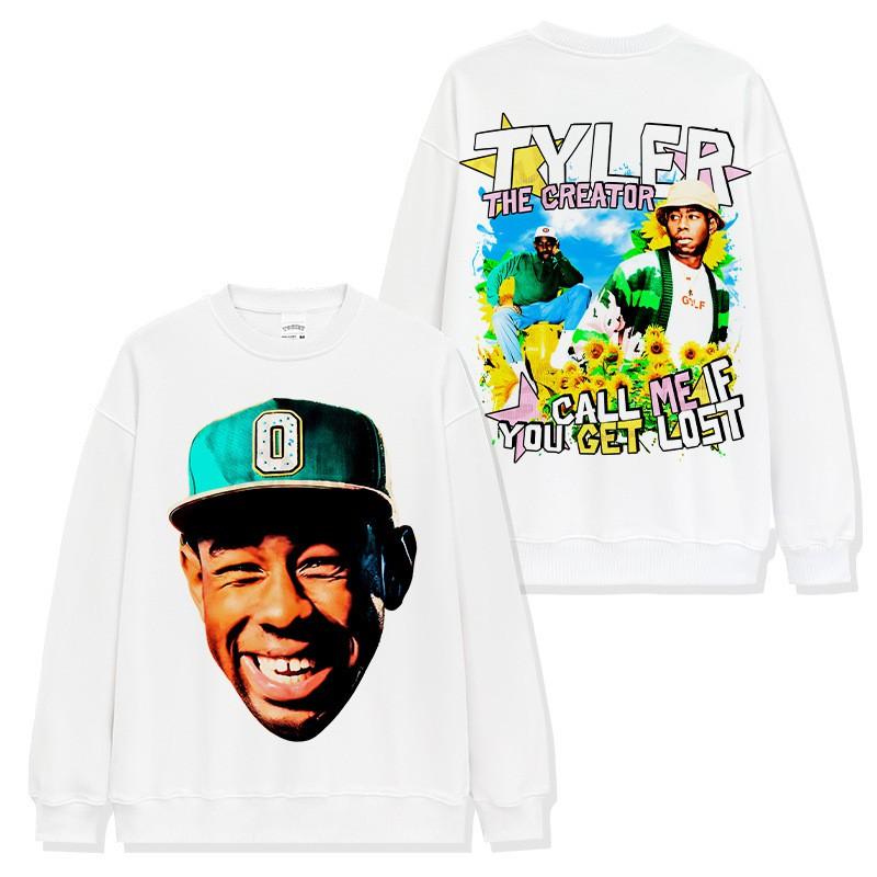 Tyler Creator Graphic Print Oversized T-Shirt Hoodie Sweatshirt Men Streetwear Casual Wear 2025