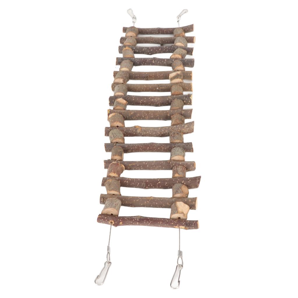 Pet Climbing Ladder Teeth Grinding Environmental Durable Flexible Wooden Ladder Bridge for Parrot Chinchilla