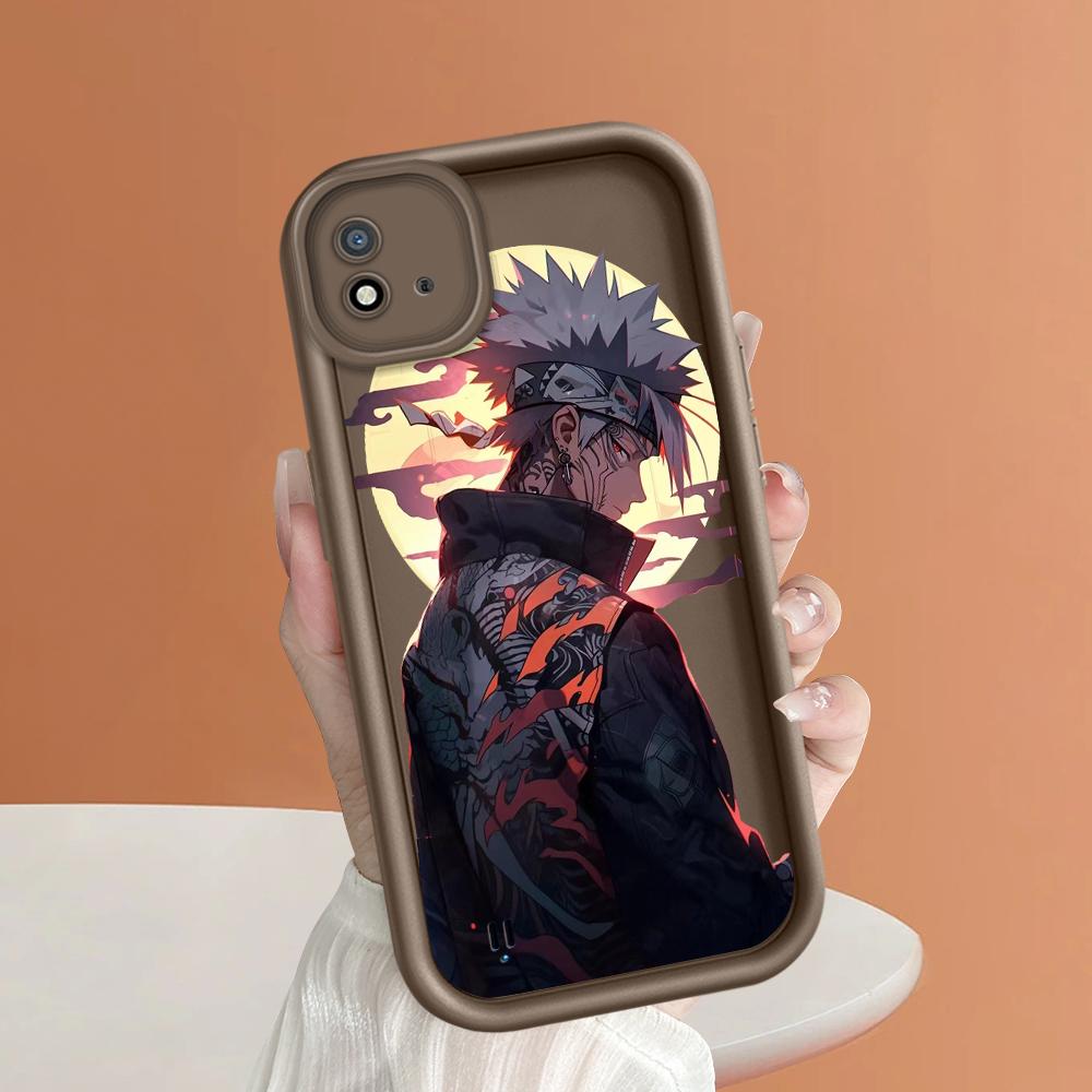 Model de imprimare cu scară pătrată din silicon moale Carcasa telefonului Acoperă completă Cameră de protecție antișoc Carcasă din cauciuc pentru OPPO Realme