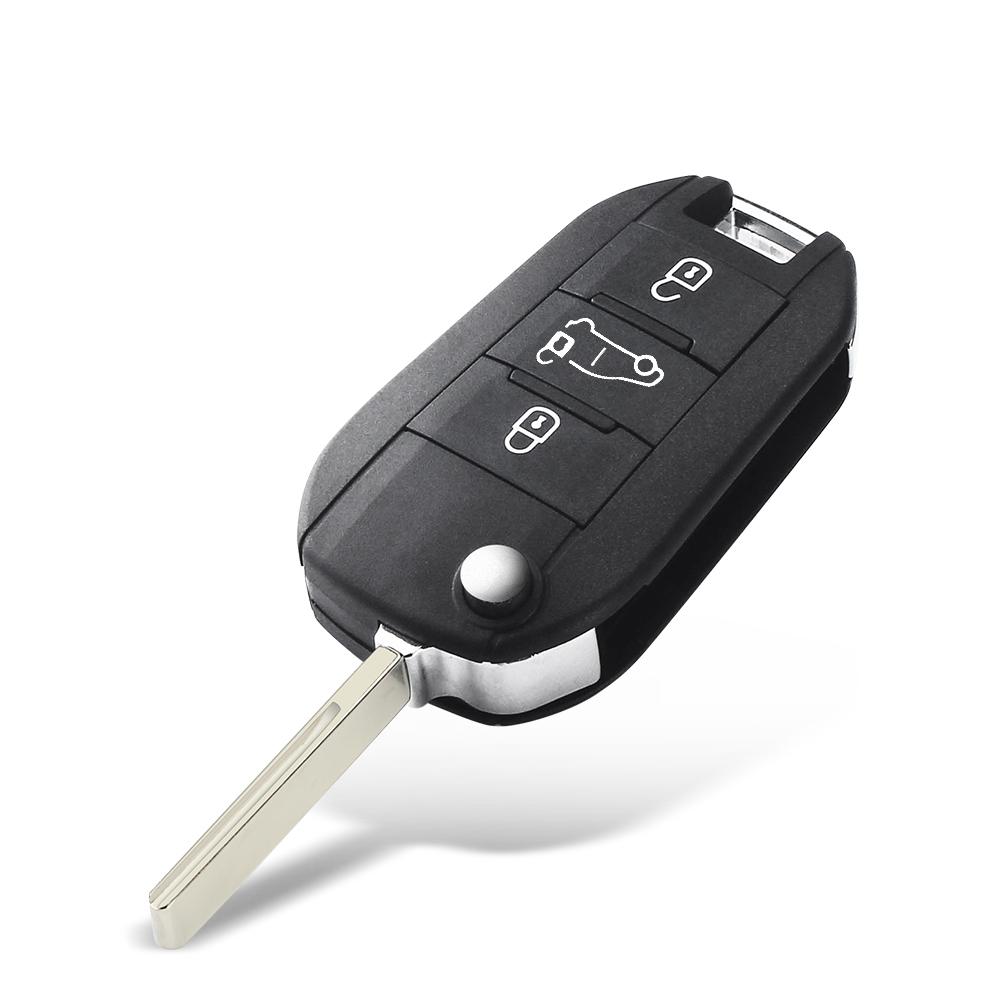 S For Citroen C3 C4 Cactus Hella For Peugeot 208 301 508 5008 Expert Fob Flip Key Remote Car Smart Key Shell Case