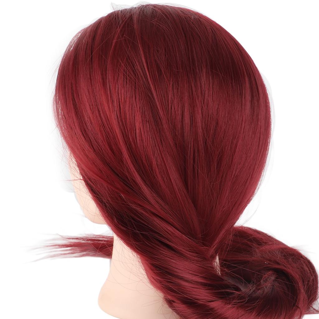 1 szt. 60 cm fryzjerstwo fryzjerstwo model praktyczny manekin głowa z zaciskiem czerwony