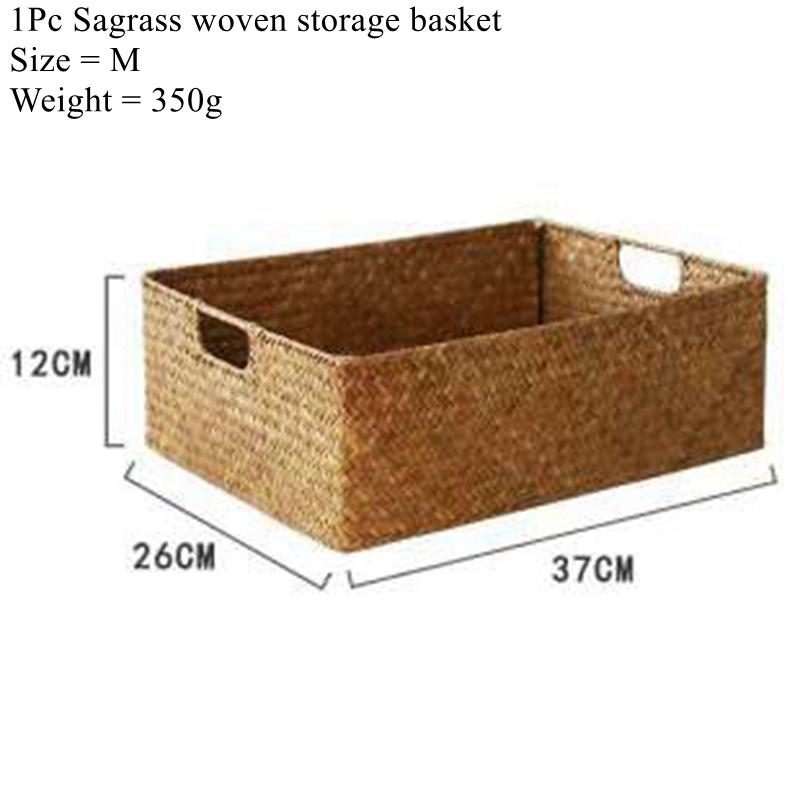 HandWoven Basket Rattan Wicker Basket Wicker Fruit Tea Snack Storage Basket Bread Picnic Basket Cosmetic Box House Ware