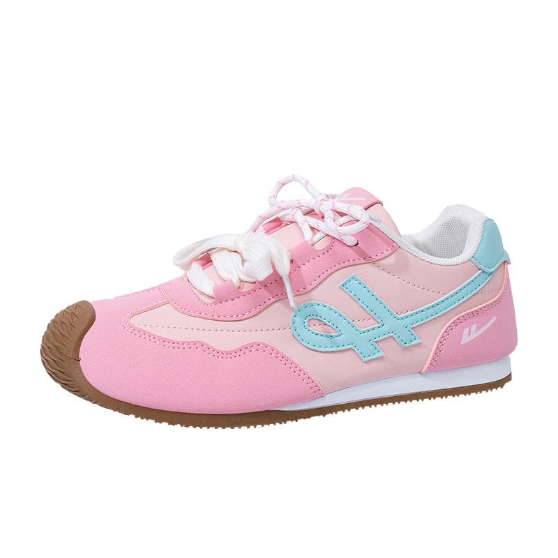 Mint green single mesh breathable and lightweight summer new single shoes women's pairs lace-up student shoes