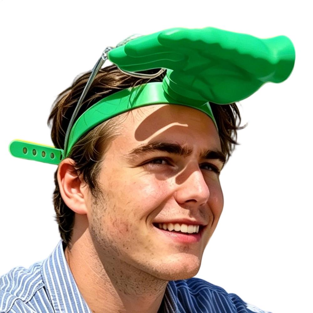Divertente Cappello da Sole a Forma di Mano Cappellini Parasole Regolabili Copricapo Protezione Solare Cappelli Estivi per Donne Uomini Adulti Bambini Spiaggia Viaggio