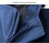 Unisex Windproof Ski Jacket: Fleece Lined, Thickened, Three-in-One for Outdoor and Mountaineering.