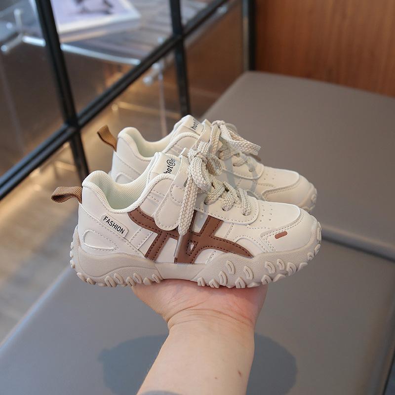 

Осень новая детская спортивная обувь нескользящая дышащая липучка обувь для мальчиков мягкая подошва повседневная обувь для девочек одноклассники 30