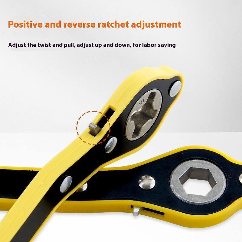 Car Jack Wrench Set with Ratchet Handle For Tire Change Cross Design Wrench with Adapter