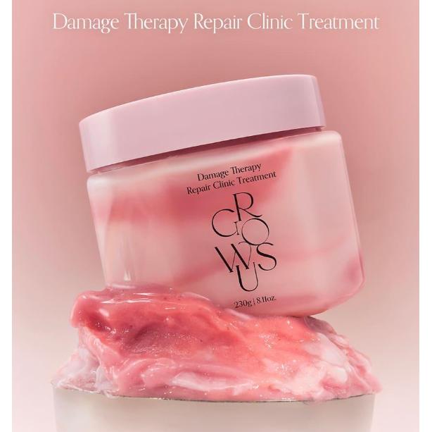 Growus Damage Therapy Repair Clinic Hair Pack 230ml Deep Repair Treatment for Damaged Hair