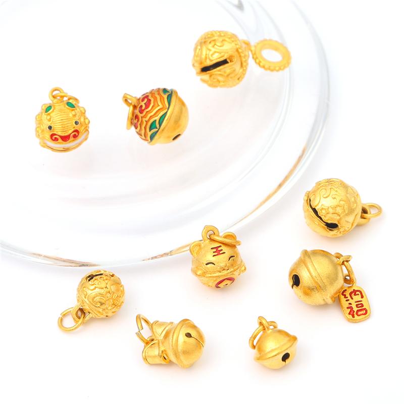 1Pc Enamel Color Sand Gold Copper Gold-plated Pendant For DIY Necklace Bracelet Earrings Jewelry Making Craft Accessories