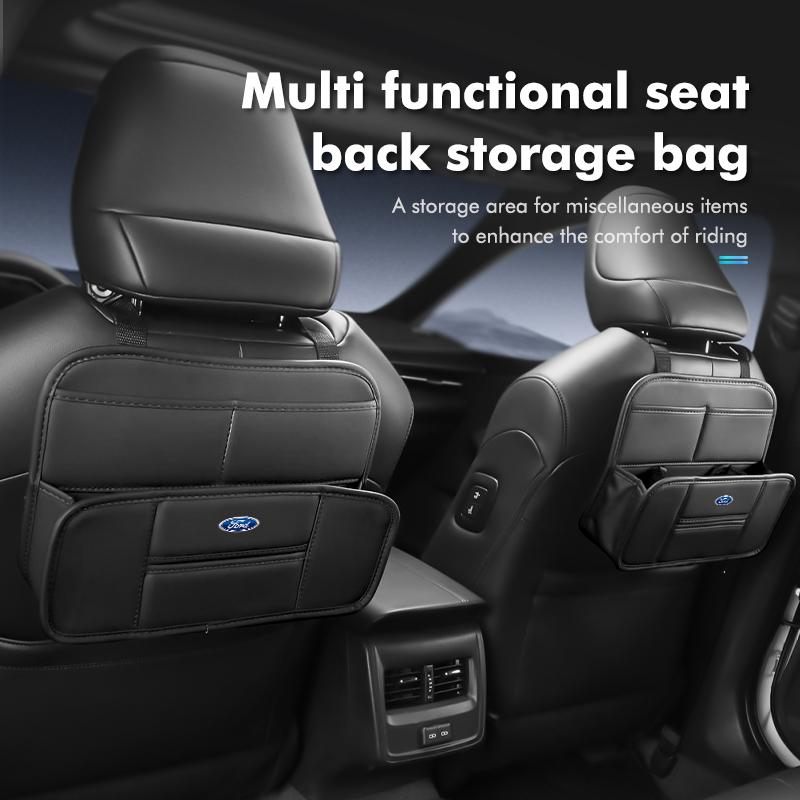 For Ford Car Seat Back Storage Bag Hanging Organizer Box Accessories Focus mk2 mk3 mk4 Fiesta Ranger Mondeo S-MAX Kuga