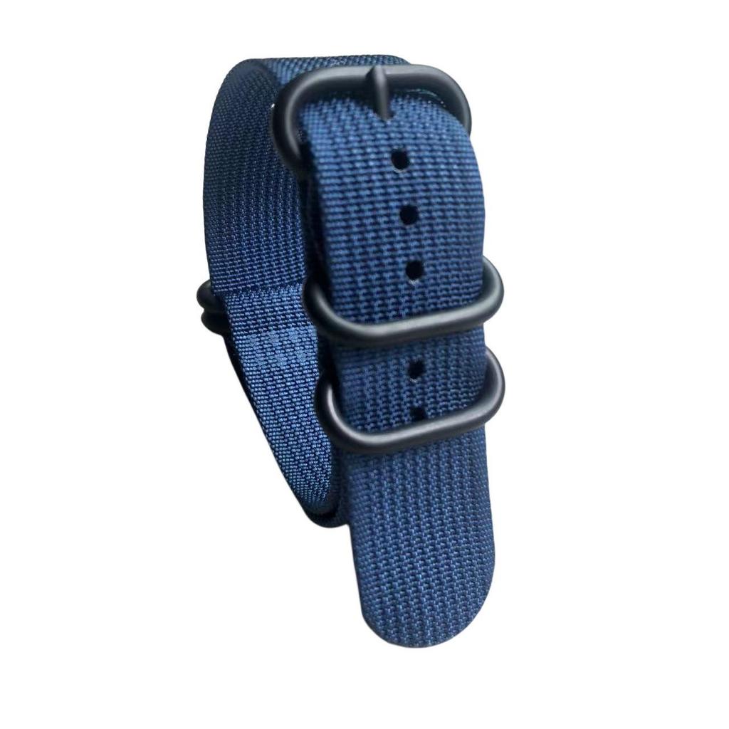 Hot-Selling Nylon Watch Strap with Vacuum-Plated Black Oval Buckle