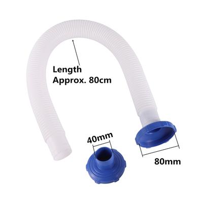 Pool Drain Pipe + Adapter Replacement Spare Part Pool Skimmer Hose Outdoor Swimming Pool Purifier Cleaning Tool