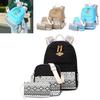 Stylish Premium Quality 3pcs/set Backpack Women Travel Bookbags School Bags For Teenage Girls