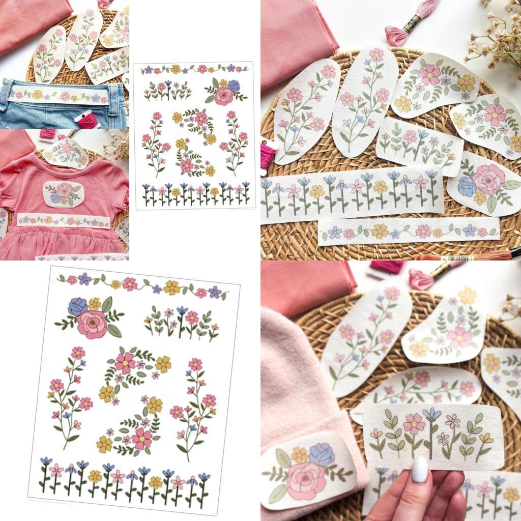 

Water Soluble Flower Embroidery Stencil Craft Paper for Clothing and Accessories X3UC CN