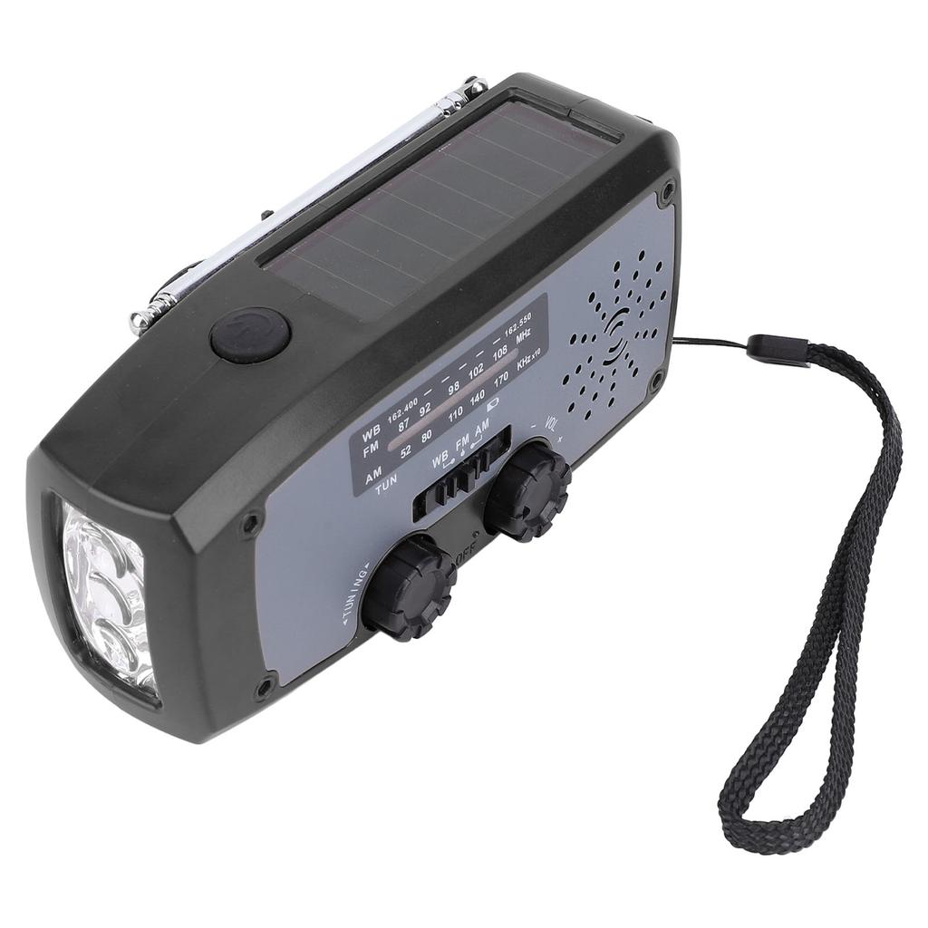 Emergency Hand Crank Radio with LED Flashlight AM FM NOAA Portable Weather Radio with 2000mAh