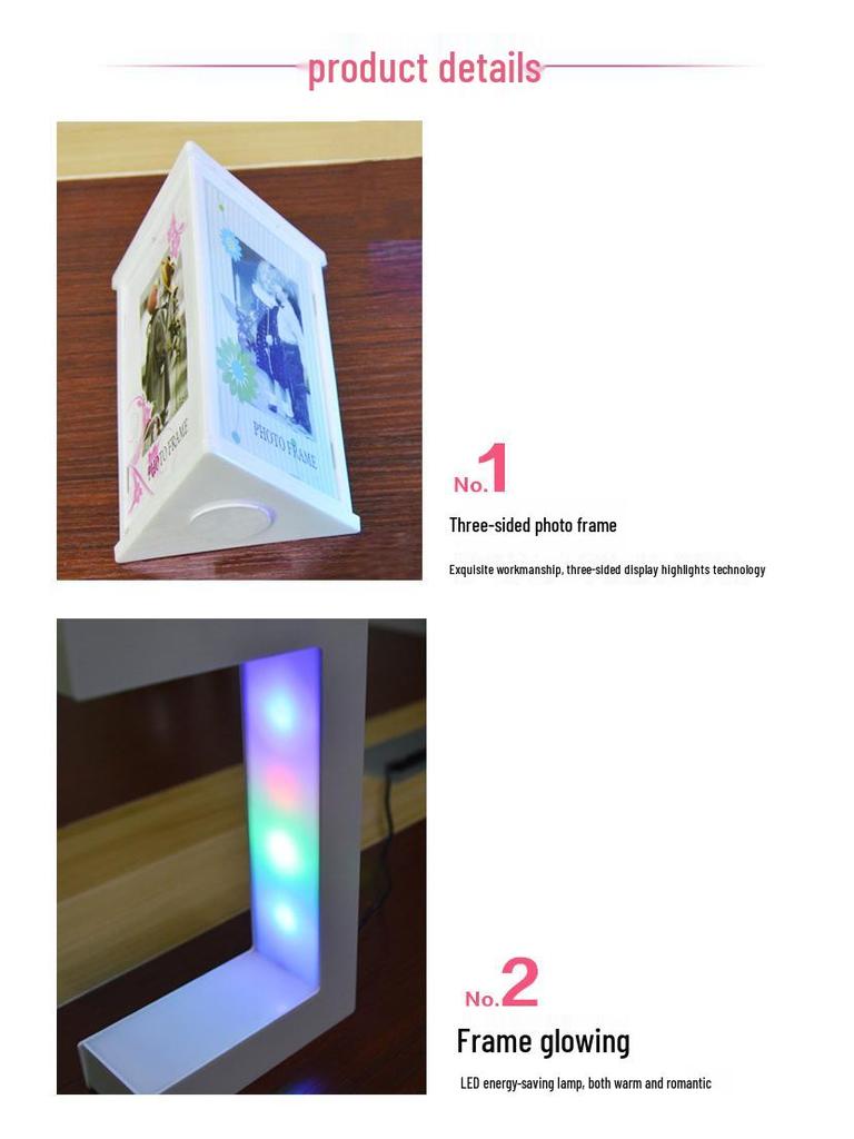 Magnetic Levitation Photo Frame - Luminous Wedding & Birthday Gift, Suspended Creative Ornament