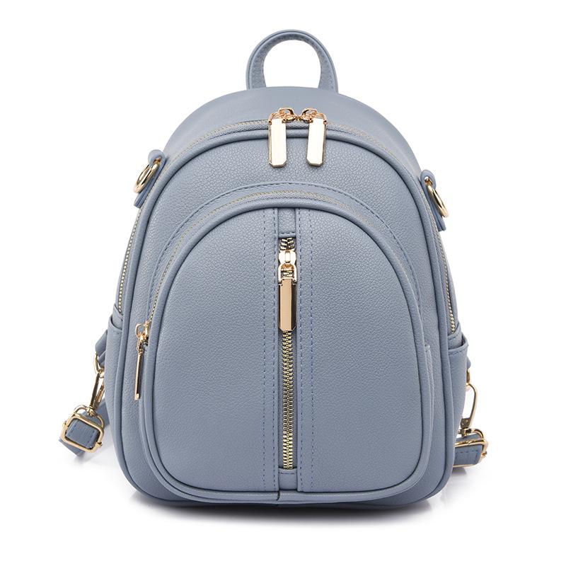 Rucsac de Piele Moale în Stil Coreean la Modă pentru Femei Niche Design 2024 pentru Naveta Zilnică