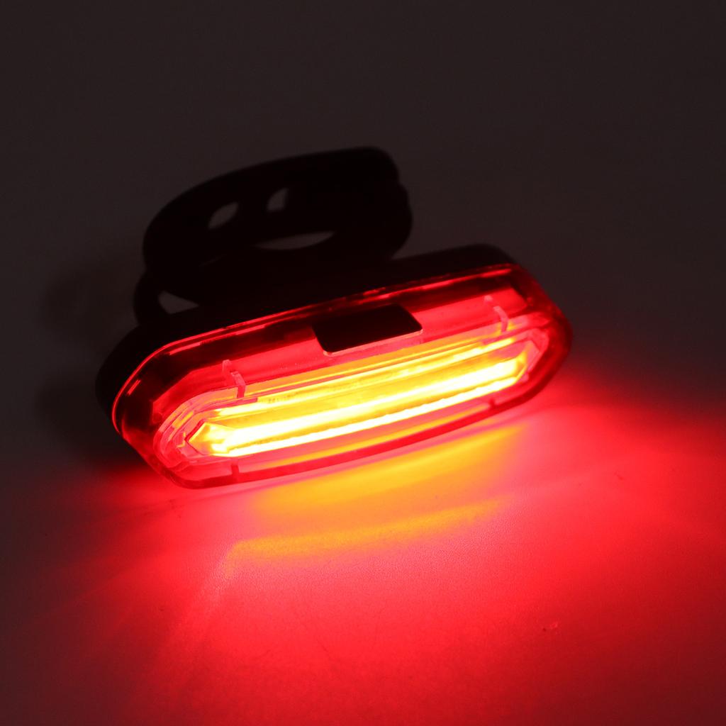 Bike Tail Light Rechargeable LED Waterproof USB Portable Bike Rear Light with 6 Lighting Modes for Mountain Bike