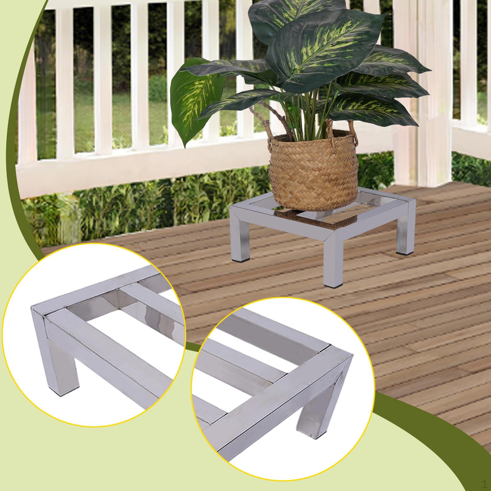 

Dunnage Rack Flower Stand Anti Slip, Food Service Storage Multipurpose for Balcony, Garage, 25cm