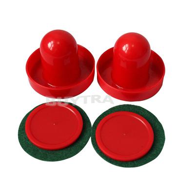 Mini Air Hockey 65Mm Goalies 50Mm Pucks Felt Pusher Set Cn Seller