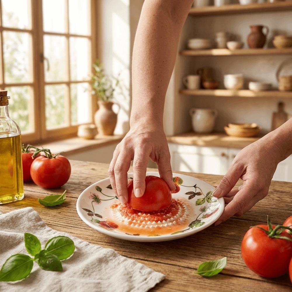 Round Plate Manual Garlic Masher Non-Slip Vegetable Grating Plate Ceramic Ginger Grater Kitchen