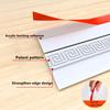 1M Silicone Door Bottom Seal Strip With Brush Weatherstrip Under Door Draft Stopper Anti-Cold Soundproof Windproof Gap Blocker