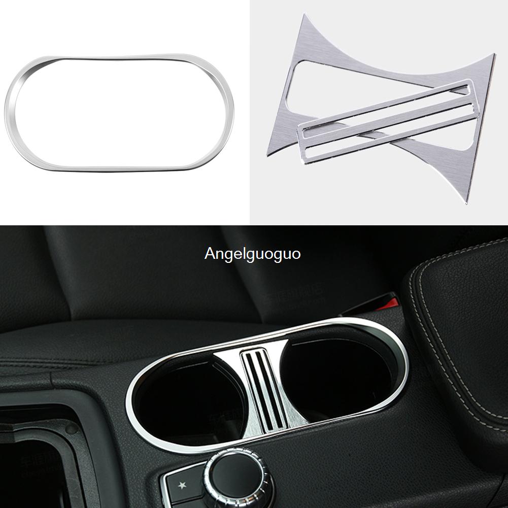 Car Styling Center Console Water Cup Holder Cover Trim For Mercedes Benz A Class W176 B W246 CLA C117 W117 GLA