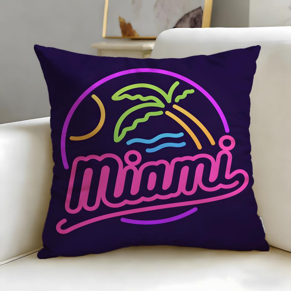 Klassische Film Miami Vice Kissenbezug Weich Leicht zu Waschen Kissenhülle Vielseitig für Sofa Bett Reise und Büro
