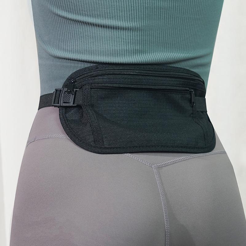 Men/women Running Purses Casual Durable Fanny Waist Pack Male Waist Bags Belt Hip Bum Bag Pouch Three Zipper Pocket