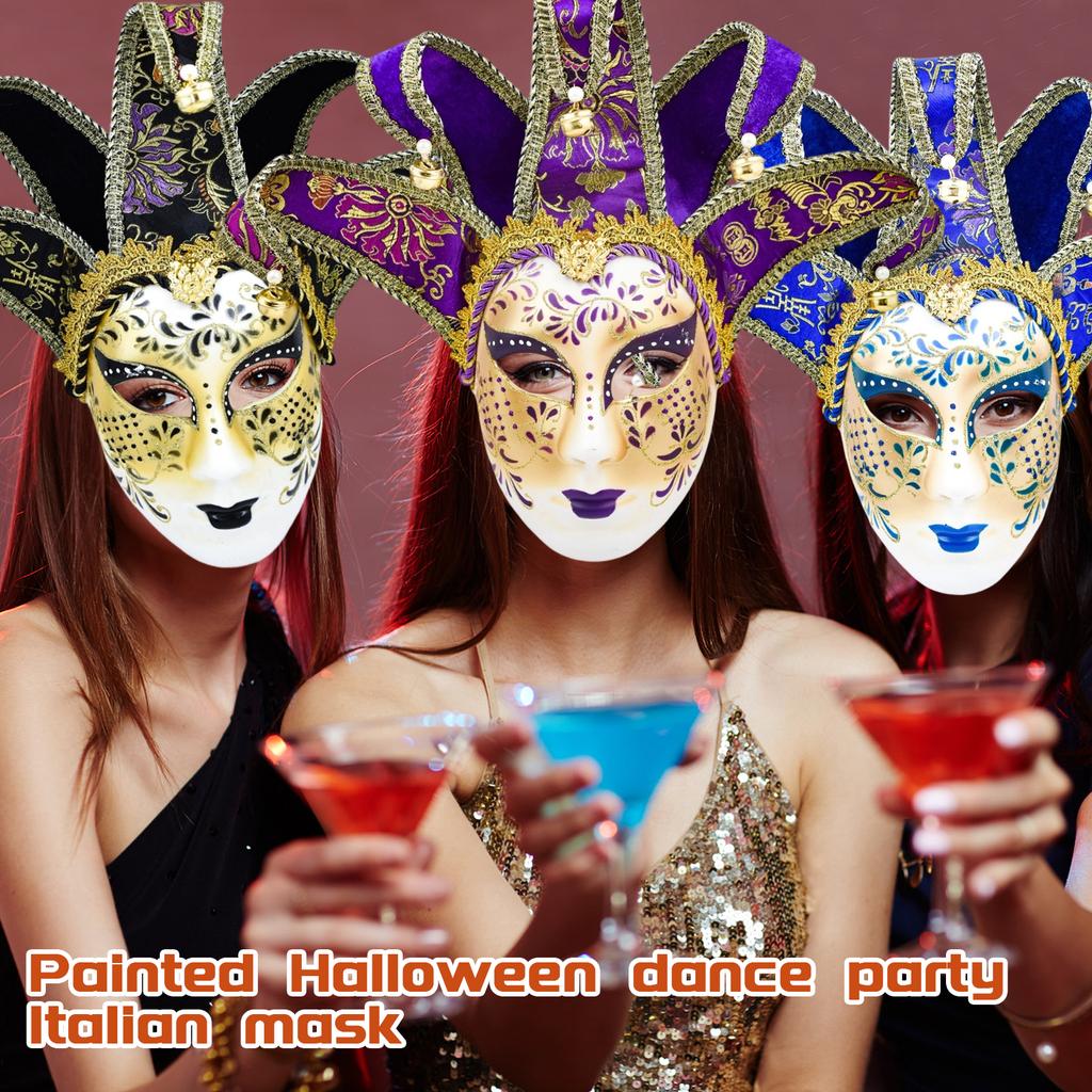 Malovaná Halloweenská Párty Koule Italská Maska Špičková Benátská Dámská Představení Maska