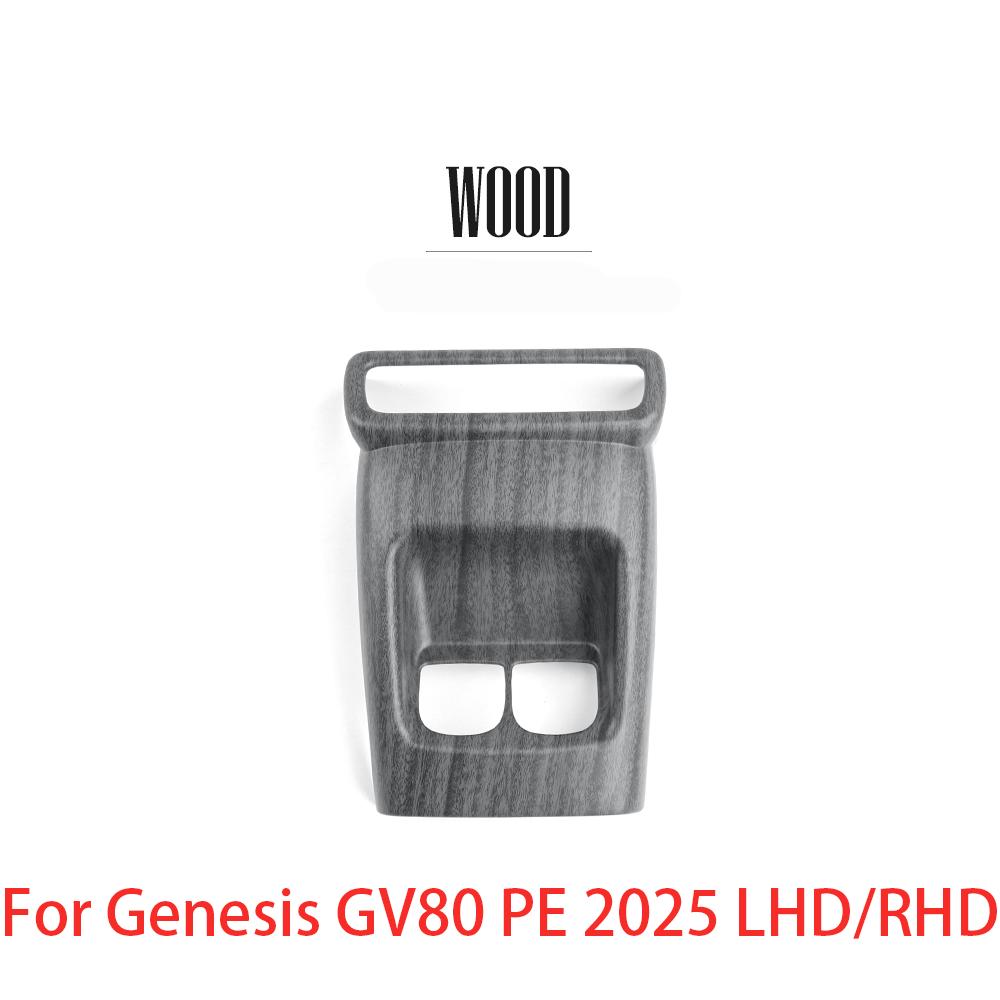 Car Interior Rear Air Vent Decorative Frame Cover Shift Extension Frame ABS For Genesis GV80 PE 2025 LHD/RHD Trim Accessories