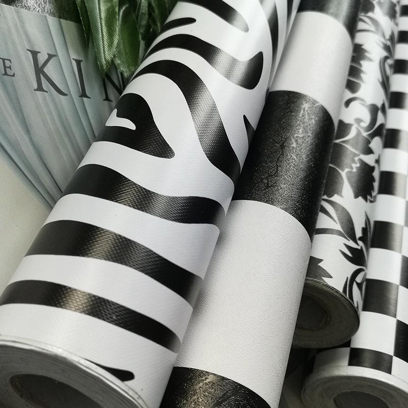 Nordische karierte selbstklebende Tapete für Wohnzimmer oder Studentenwohnheim