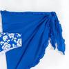 3Pcs/Set Swimsuit Set Halter Chest Pads No Underwire Bra Swimming Briefs Sheer Trim Cover Up Skirt Set Floral Print Split Swimsuit