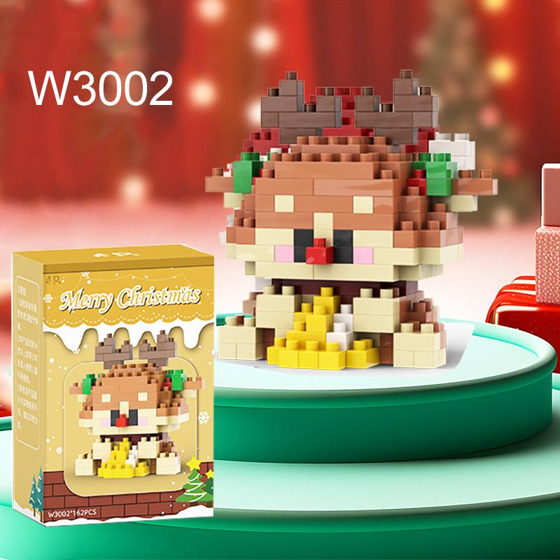 

Рождественские подарки Серия Строительных Блоков Санта-Клаус Олень Пазл Сборные Кубики Настольное Украшение Игрушки Для Ребенка Рождественский Подарок