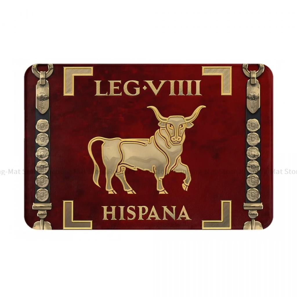 Romans Bath Mat Standard Of The Spanish 9th Legion Vexillum Of Legio IX Hispana Doormat Kitchen Carpet Outdoor Rug Home Decor