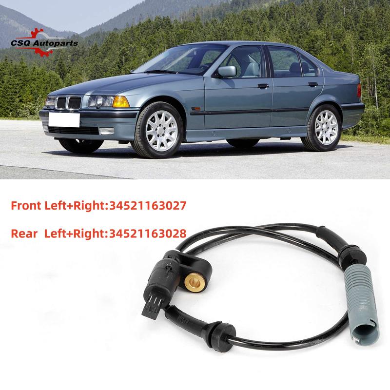 

NEW ABS Wheel Speed Sensor Front Rear Left Right 34521163027 34521163028 For BMW E36 3 Series M3 Z3 318i 323i 325i 328i Front