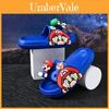 Pantufas Confortáveis de Desenho Animado Mario para Meninos Leves Sola Macia Design Antiderrapante Perfeitas para Usar no Verão