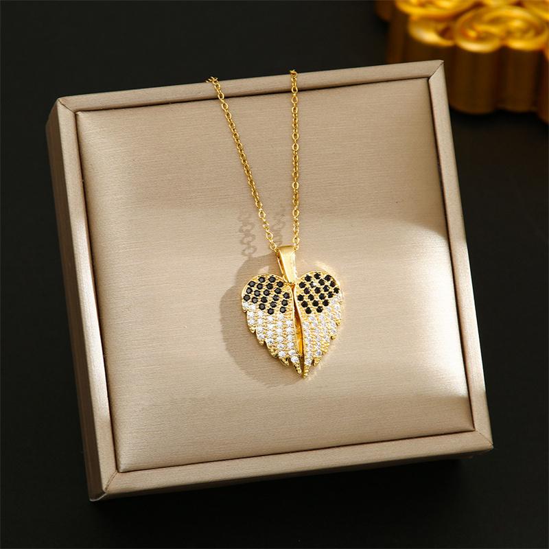 

Персонализированное ожерелье с подвеской в виде крыльев ангела для женщин и девочек, креативное роскошное изысканное ожерелье, ювелирные изделия, аксессуары, подарки A1