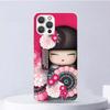 Kokeshi Doll Kimono Girl Soft Case For iPhone 16 17 Air 16E 15 Plus 11 12 13 Mini 14 Pro Max Phone Cover Apple 7 8 SE Coque Fund