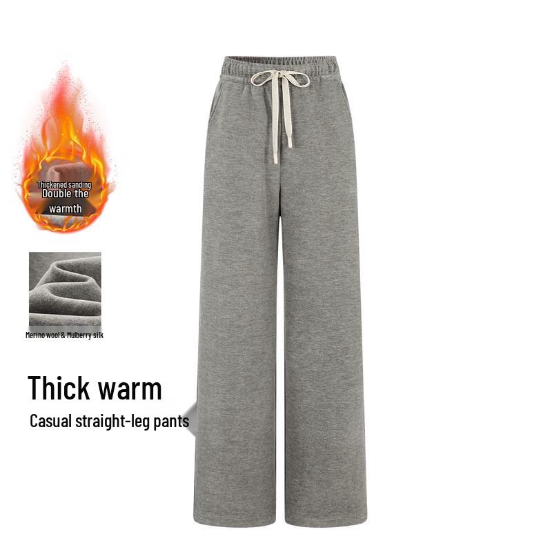 FivePlus Women's Wool Blend Straight-Leg Casual Pants