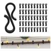 Pack of 120 Plastic Gutter Hook for Hanging Christmas Light and Decorations Securely In Any Weather Conditions