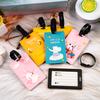 Cute PVC Card Sleeve Campus Card Work ID Protection Cover Cartoon Luggage Tag Access Card Holder Portable Baggage Boarding Label